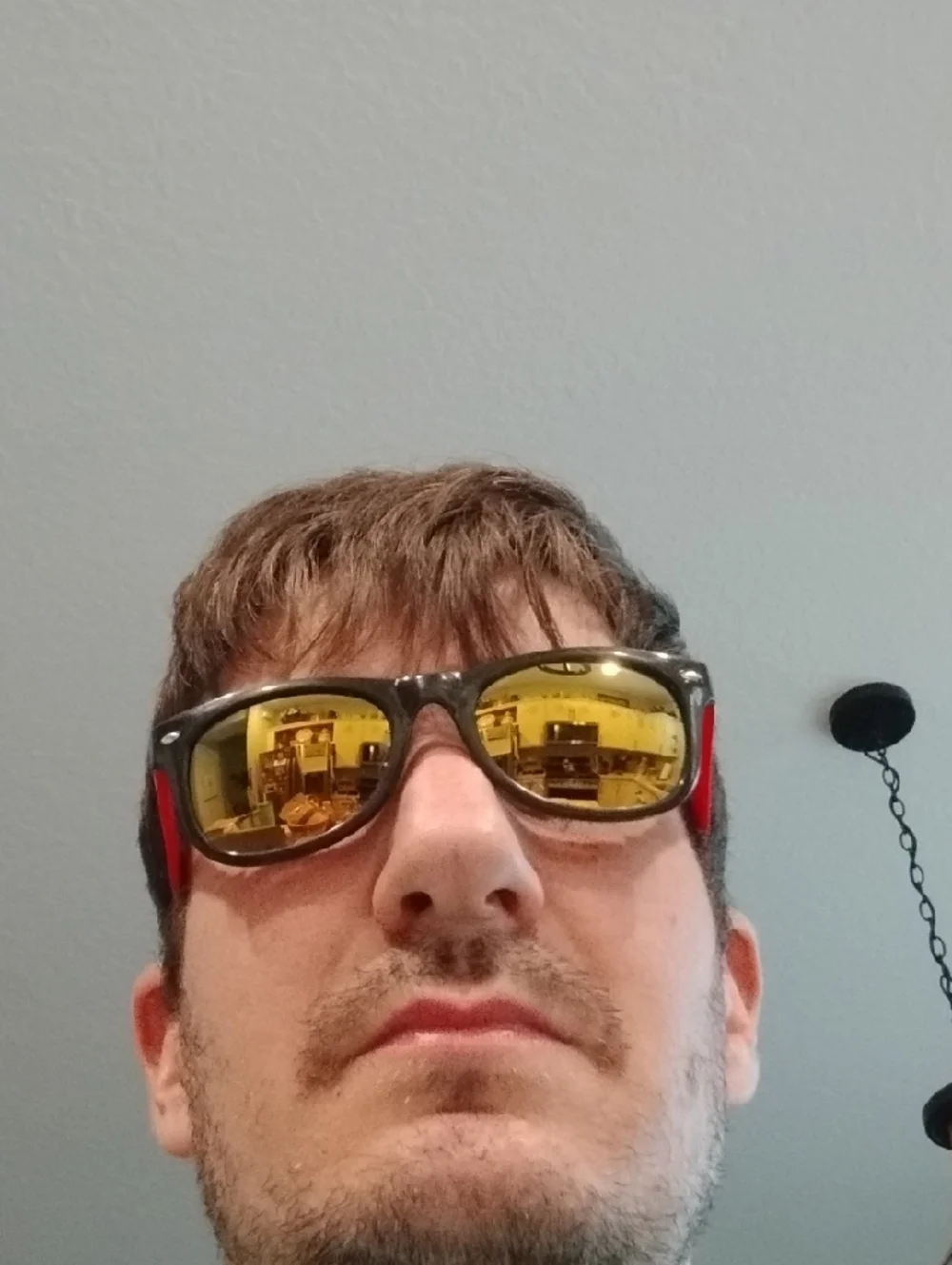 Kids Black and Red Sunglasses with Yellow Lenses
